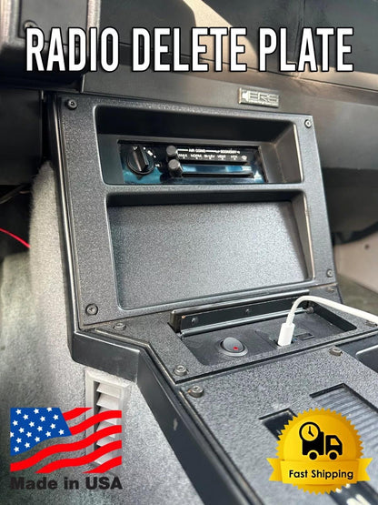 82–92 Camaro Radio Delete Plate