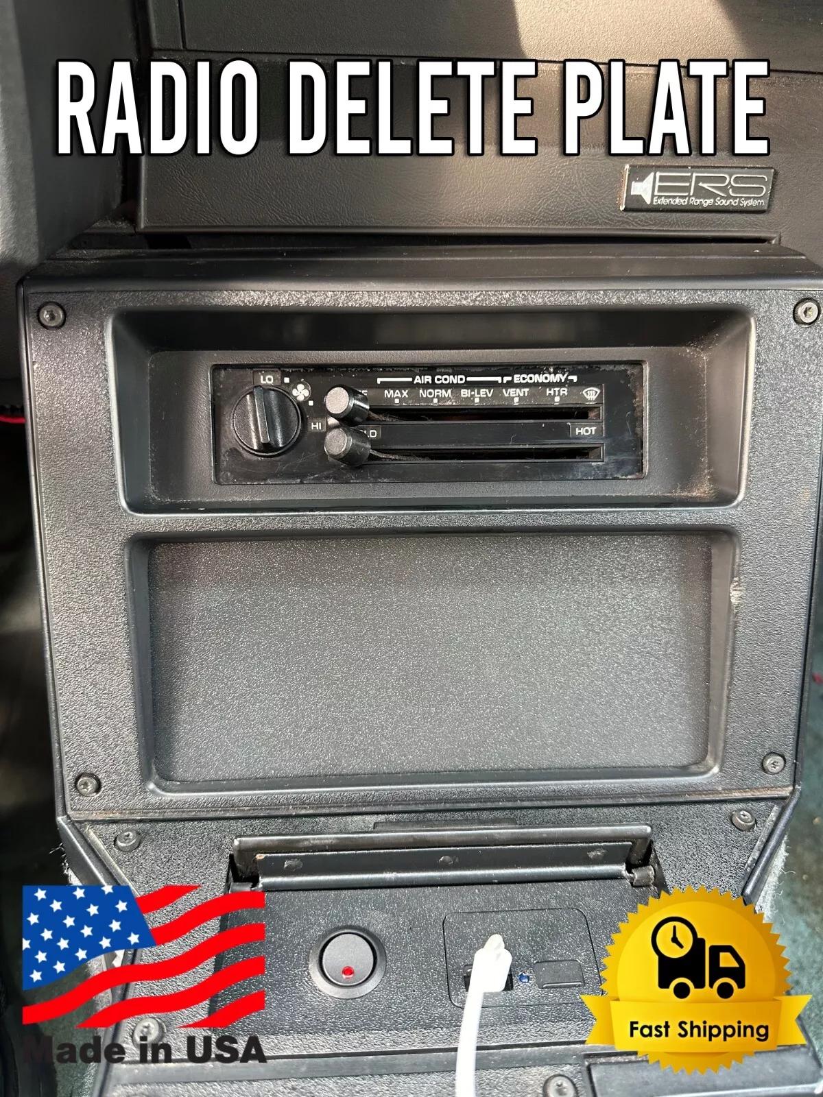 82–92 Camaro Radio Delete Plate