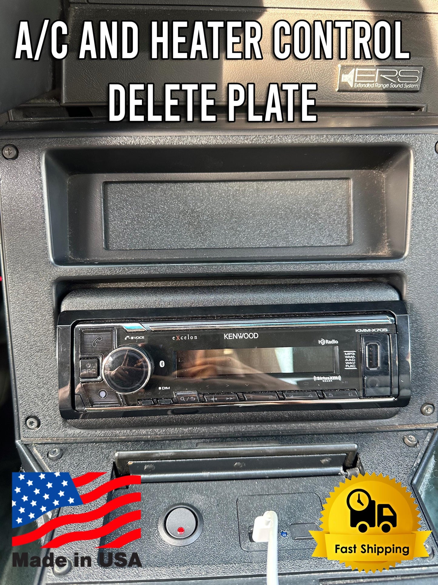 82–92 Camaro & Firebird A/C Heater Control Delete Plate